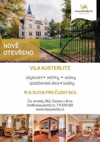 Vila Austerlitz - ubytování, večírky....
